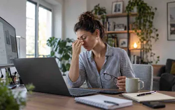 Digitale Augenbelastung im Homeoffice