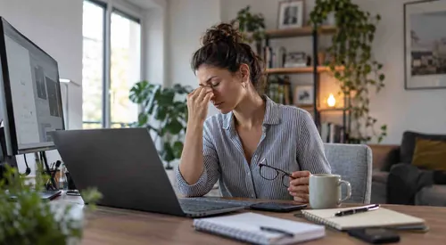 Digitale Augenbelastung im Homeoffice