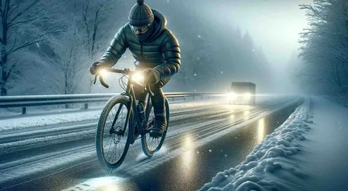 Sicher Fahrradfahren im Winter
