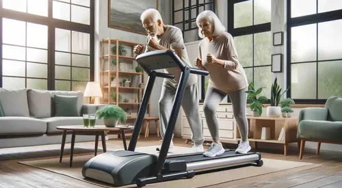 Fitnessgeräten für Senioren