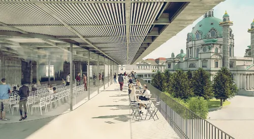  Rendering Aussenansicht Wien Museum Neu © Certov, Winkler + Ruck Architekten